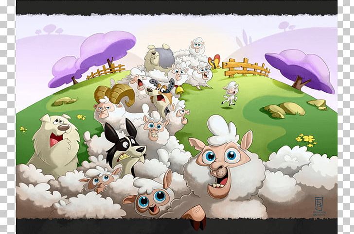 Illustration Vudulhu Sheep Cartoon Cattle PNG, Clipart, Art, Board Game, Cartoon, Cattle, Computer Wallpaper Free PNG Download