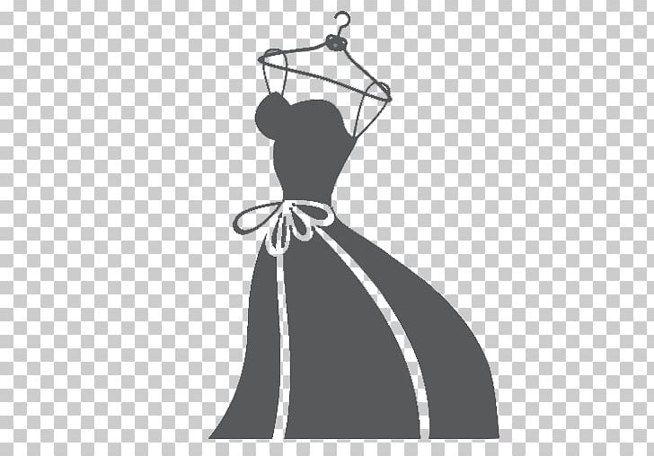 Wedding Dress Clothing Bride Gown PNG, Clipart, Arm, Black, Black And White, Bride, Clothes Hanger Free PNG Download