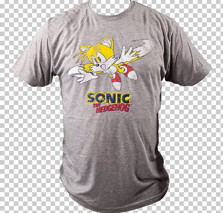 T-shirt Tails Sleeve Sonic Classic Collection PNG, Clipart, Active Shirt, Brand, Clothing, Dress, Logo Free PNG Download