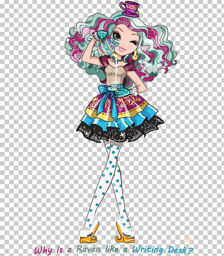 The Mad Hatter Ever After High YouTube Snow White Art PNG, Clipart, Art, Clothing, Costume, Costume Design, Doll Free PNG Download