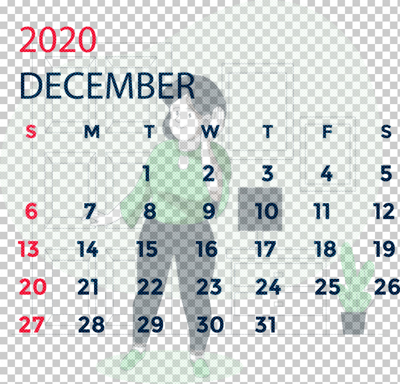 December 2020 Printable Calendar December 2020 Calendar PNG, Clipart, Area, Calendar System, December 2020 Calendar, December 2020 Printable Calendar, International Spa Association Free PNG Download