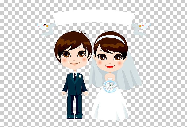 Couple Stock Illustration PNG, Clipart, Black Hair, Boy, Bride, Cartoon, Cartoon Character Free PNG Download