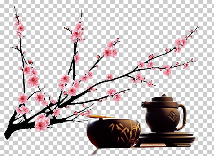 Flower Teapot Tray PNG, Clipart, Black Tea, Blossom, Branch, Camellia Sinensis, Cherry Blossom Free PNG Download