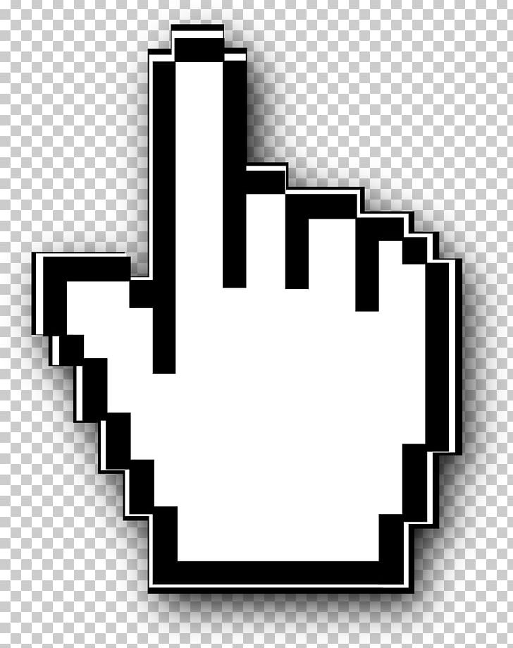 Pointer Cursor Computer Mouse Button Icon PNG, Clipart, Arrow, Black And White, Computer Icons, Cursor, Font Free PNG Download