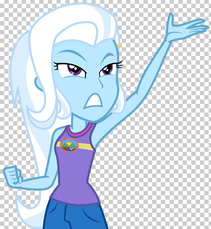 Trixie My Little Pony: Equestria Girls PNG, Clipart, Arm, Blue, Cartoon, Child, Deviantart Free PNG Download