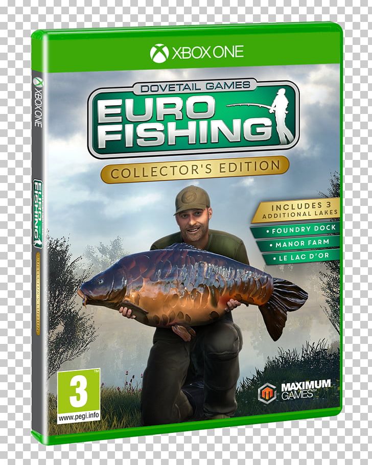 Dovetail Games Euro Fishing PlayStation 4 Xbox One Video Game PNG, Clipart, Carp, Dirt Rally, Dovetail Games, Farming Simulator 15, Fauna Free PNG Download