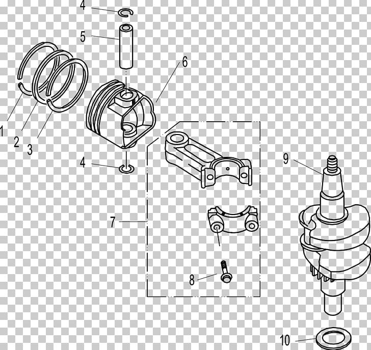 Yamaha Motor Company Outboard Motor Crankshaft Fuel Tank Starter PNG, Clipart, Angle, Auto Part, Black And White, Boat, Circlip Free PNG Download