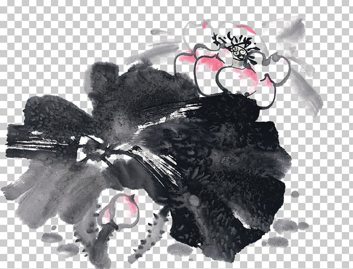 Ink Wash Painting Chinese Painting Summer PNG, Clipart, Black, Black And White, Brush, Brush Painting, Chinese Calligraphy Free PNG Download