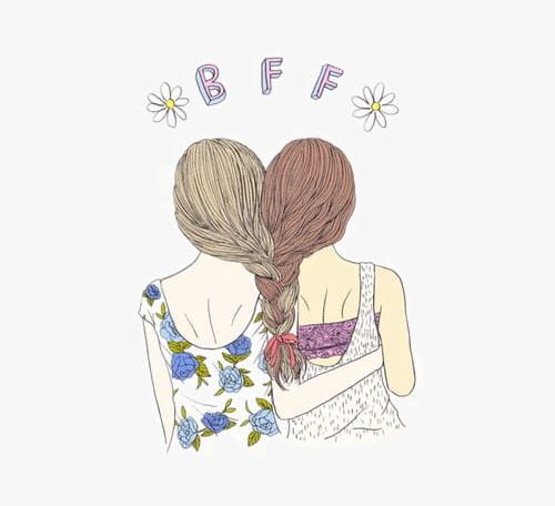 Girlfriends Illustration PNG, Clipart, Drawing, Girlfriends Clipart, Hand Painted, Hand Painted Illustration, Illustration Free PNG Download