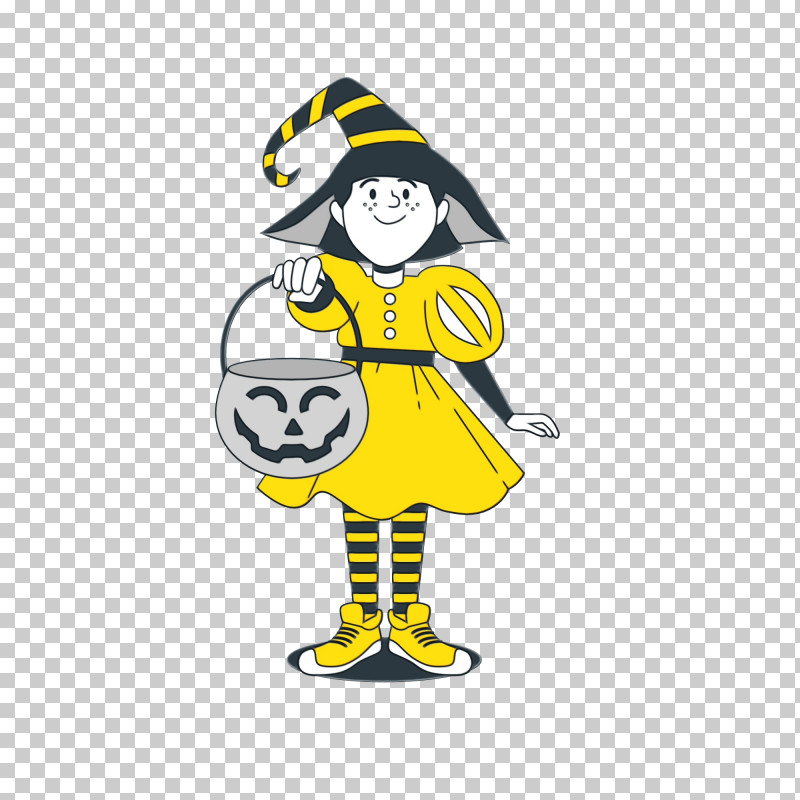 Character Cartoon Yellow Smiley Line PNG, Clipart, Cartoon, Character, Character Created By, Geometry, Halloween Free PNG Download