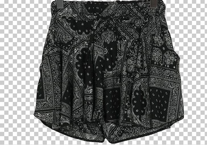 Paisley Skirt Shorts Sleeve Black M PNG, Clipart, Black, Black And White, Black M, Motif, Others Free PNG Download