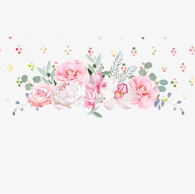 Pink Roses PNG, Clipart, Flowers, Green, Green Leaves, Hand, Hand Painted Free PNG Download