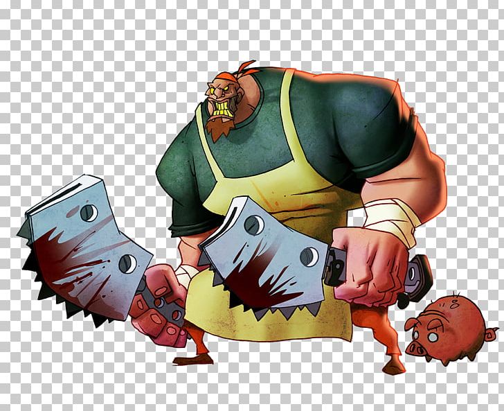 Pork Chop Meat Chop Pig Cartoon PNG, Clipart, Animals, Cartoon, Chainsaw, Character, Chef Free PNG Download