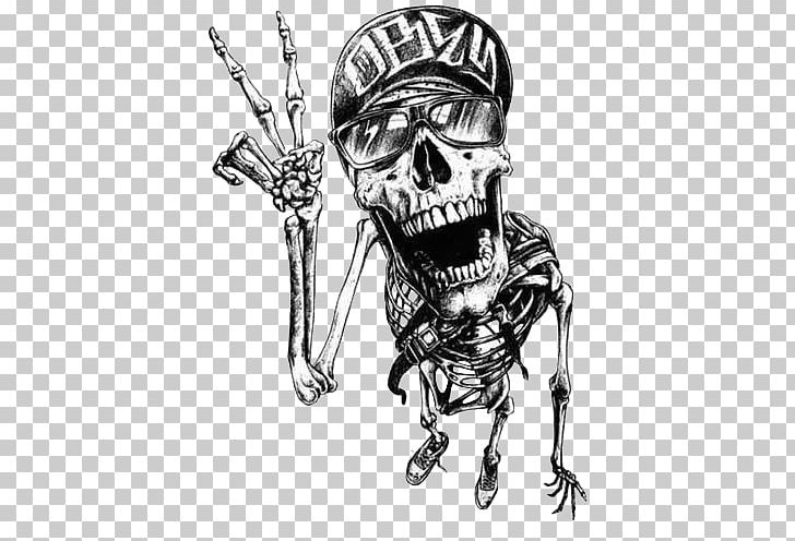 T-shirt Skull Graffiti Tattoo Drawing PNG, Clipart, Art, Black And White, Bone, Clothing, Crew Neck Free PNG Download