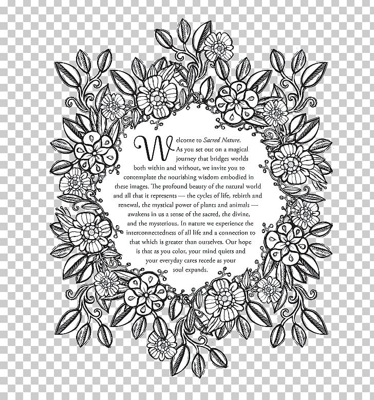 The Nature Coloring Book Stock Photography Graphics PNG, Clipart, Area, Black And White, Book, Circle, Coloring Book Free PNG Download