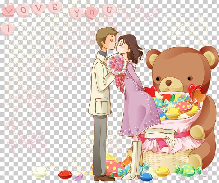 Cartoon Drawing Romance PNG, Clipart, Bears, Bear Vector, Boyfriend, Child, Couple Free PNG Download