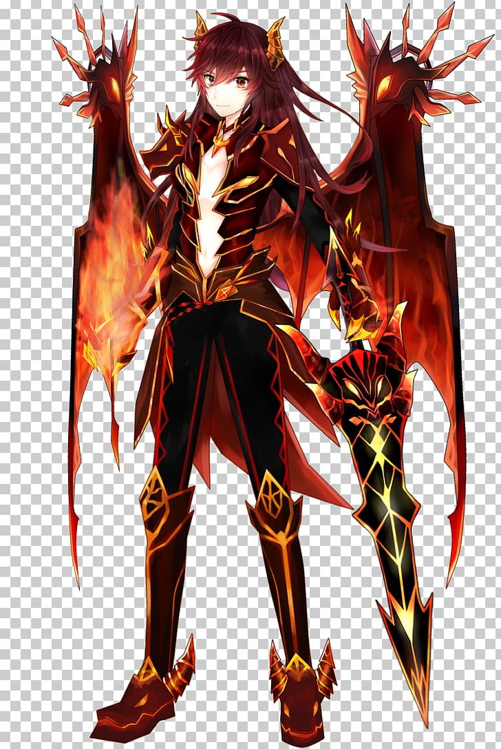 Elsword Elesis Kushia Demon PNG, Clipart, Armour, Cartoon, Costume, Costume Design, Demon Free PNG Download