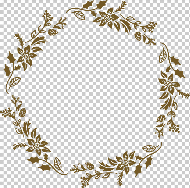 Christmas Frame Floral Frame Flower Frame PNG, Clipart, Christmas Frame, Floral Frame, Flower Frame, Interior Design, Leaf Free PNG Download