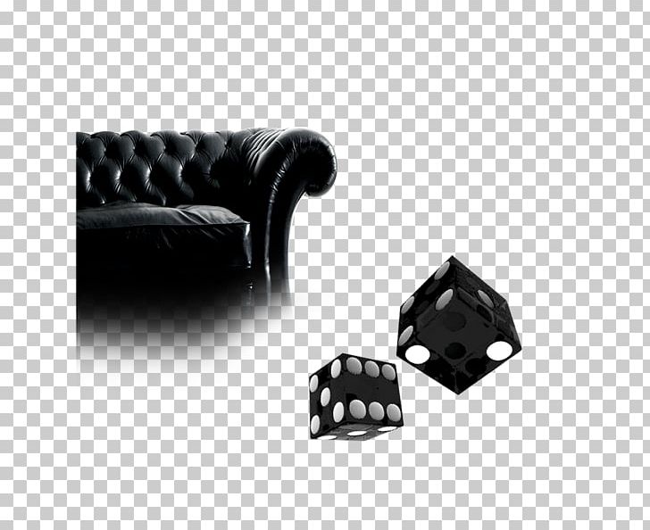 Black And White Dice Icon PNG, Clipart, Angle, Black, Black And White, Cartoon Dice, Chair Free PNG Download