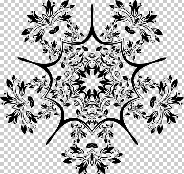Flower Floral Design Visual Arts Black And White PNG, Clipart, Area, Art, Black, Black And White, Circle Free PNG Download