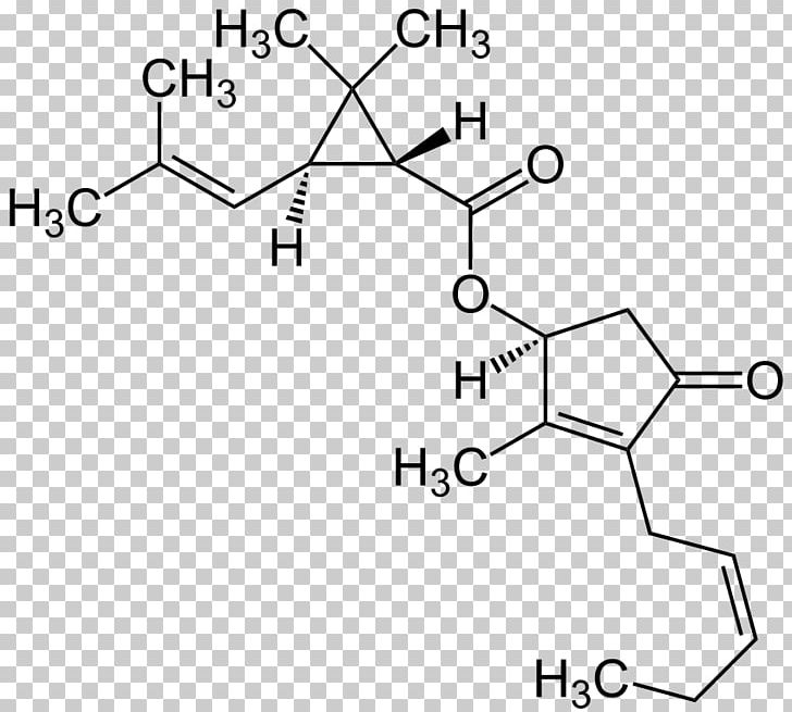 Ocimene Pyrethrin II Structural Formula PNG, Clipart, Angle, Auto Part, Black And White, Chemical Substance, Chemistry Free PNG Download