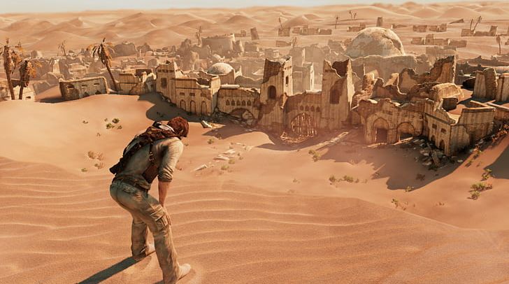 Uncharted: The Nathan Drake Collection Uncharted 3: Drake's Deception Uncharted: Drake's Fortune Uncharted 2: Among Thieves The Last Of Us PNG, Clipart, Aeolian Landform, Game, Landscape, Last Of Us, Naughty Dog Free PNG Download