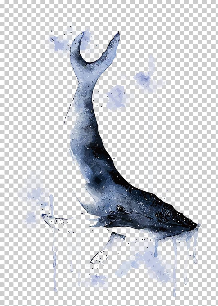 Whale Watercolor Painting Illustration PNG, Clipart, Animals, Art, Deer, Encapsulated Postscript, Fauna Free PNG Download
