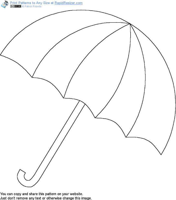 Umbrella Template Pattern PNG, Clipart, Angle, Area, Art, Artwork, Black And White Free PNG Download