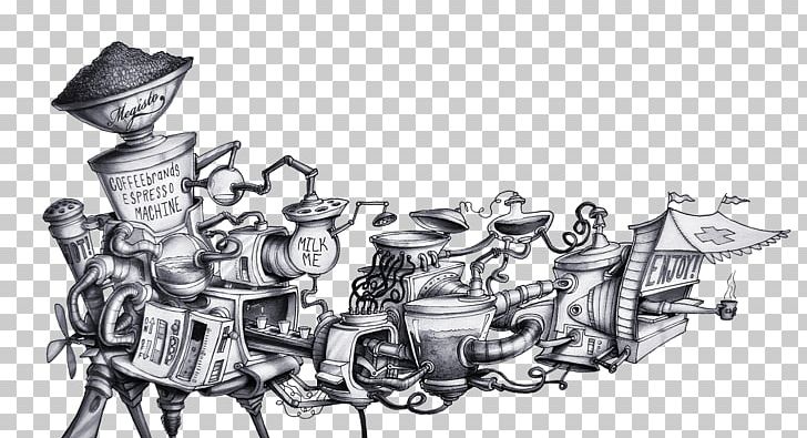 Espresso Cafe Sketch PNG, Clipart, Art, Artwork, Automotive Design, Barista, Black And White Free PNG Download