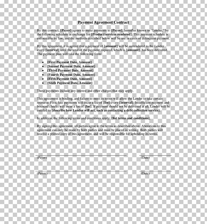 Contract Payment Template Loan Agreement PNG, Clipart, Agreenottoagree, Angle, Area, Business, Contract Free PNG Download