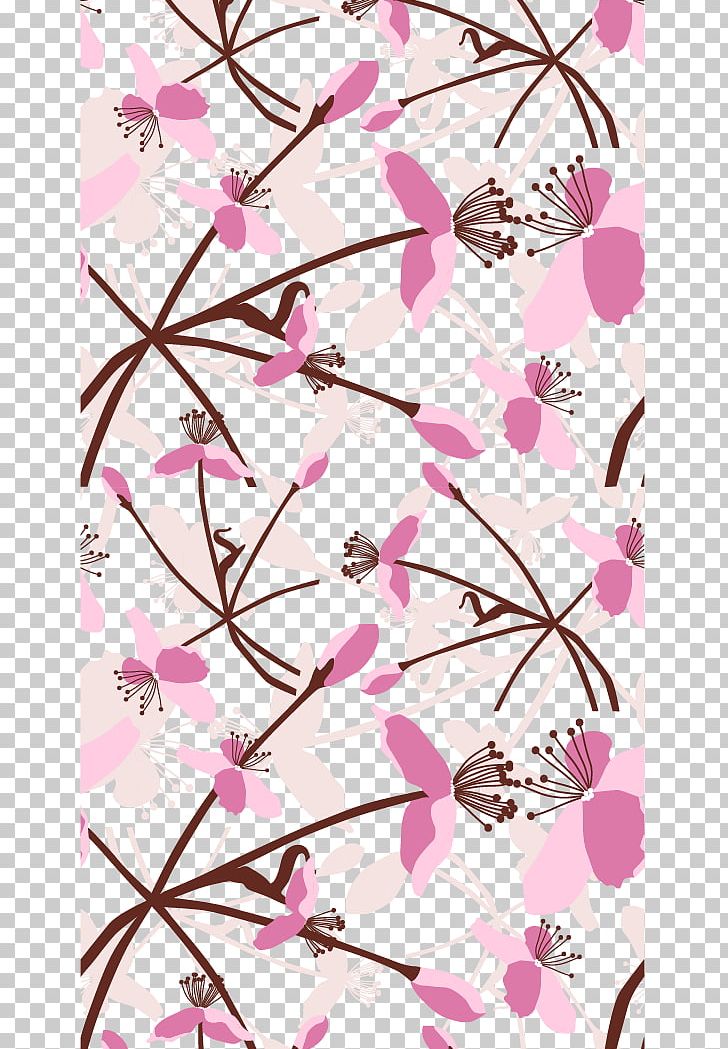 Flower Pink Illustration PNG, Clipart, Background Shading, Blossom, Branch, Cartoon, Cherry Blossom Free PNG Download