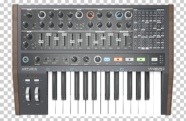 Arturia MiniBrute Steiner-Parker Synthacon Sound Synthesizers Analog Synthesizer PNG, Clipart, Analog Synthesizer, Digital Piano, Midi, Musical Instrument, Musical Instrument Accessory Free PNG Download