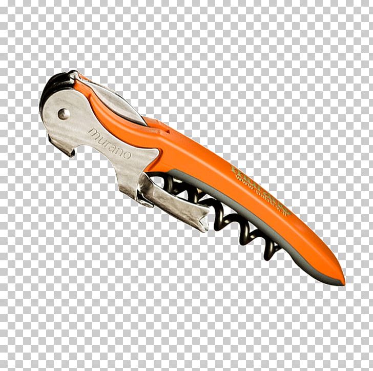 Corkscrew Wine Knife Utility Knives PNG, Clipart, Corkscrew, Diagonal Pliers, Hardware, Knife, Orange Free PNG Download