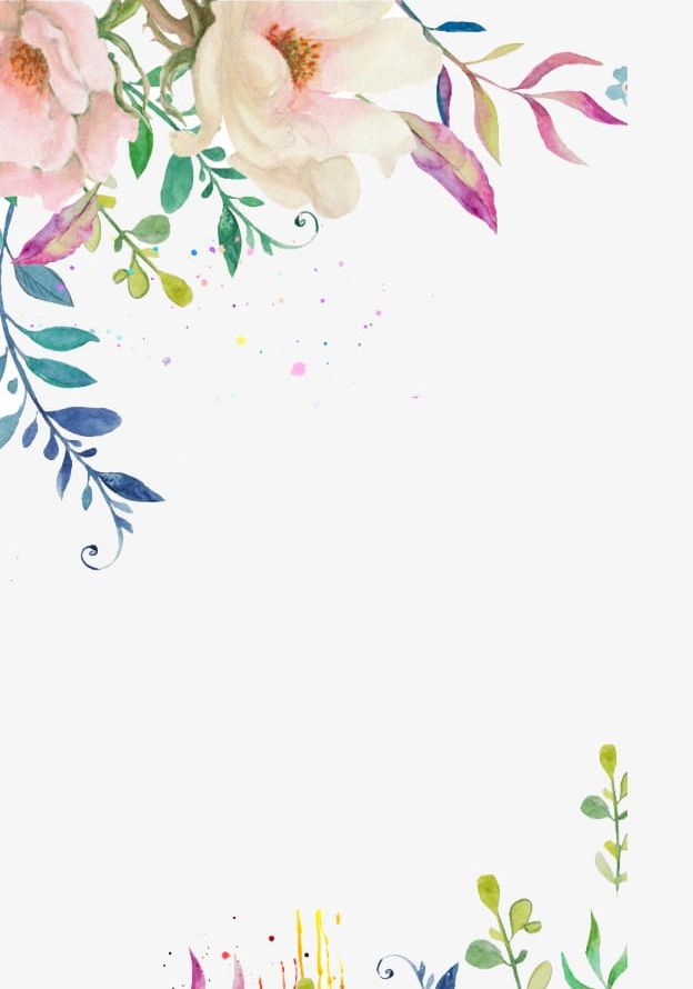 Hand-painted Flower Border PNG, Clipart, Border, Border Clipart, Decoration, Flower, Flower Border Free PNG Download