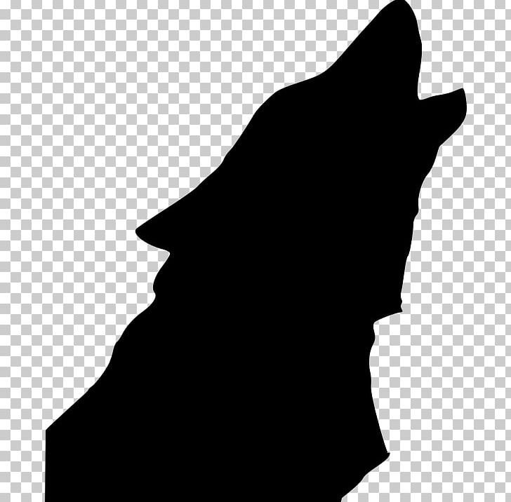 Gray Wolf Drawing Silhouette PNG, Clipart, Animals, Aullido, Black, Black And White, Download Free PNG Download