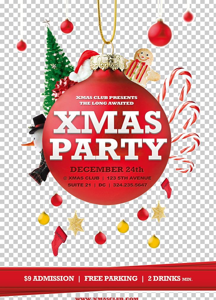 Christmas Poster Flyer Party Template PNG, Clipart, Birthday Party, Brochure, Christmas, Christmas Card, Christmas Decoration Free PNG Download