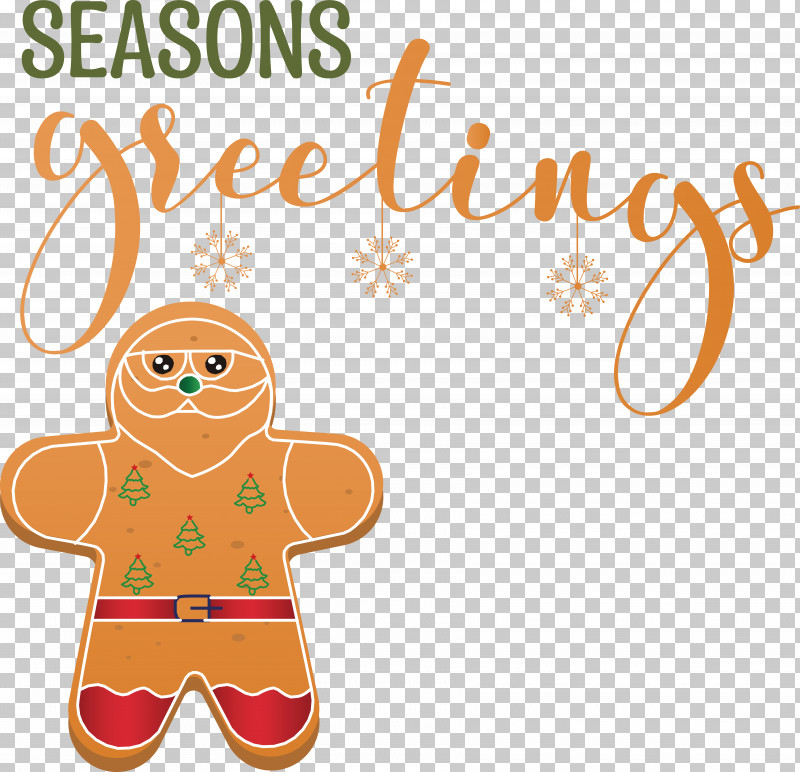 Seasons Greetings PNG, Clipart, Gingerbread, Merry Christmas, Seasons Greetings Free PNG Download