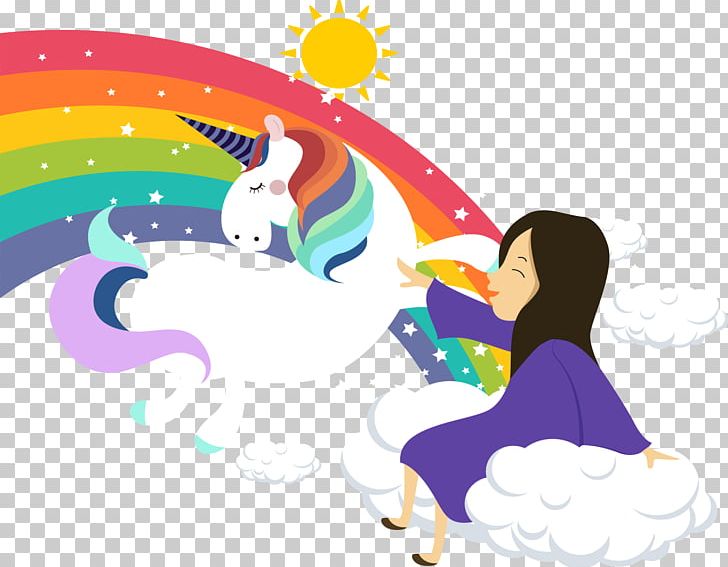 Rainbow Unicorn Icon PNG, Clipart, Cartoon, Child, Color, Computer Wallpaper, Fairy Free PNG Download