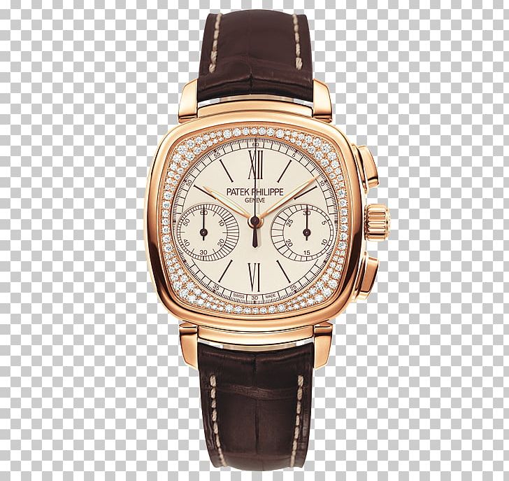 Patek Philippe & Co. Grande Complication Chronograph Watch PNG, Clipart, Accessories, Annual Calendar, Brand, Brown, Calatrava Free PNG Download
