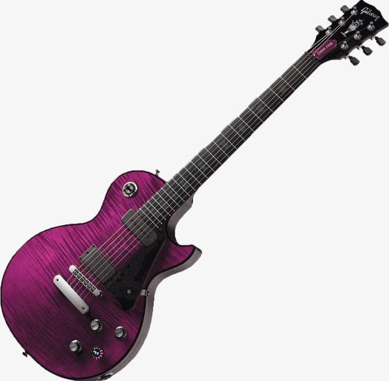 purple guitar clip art