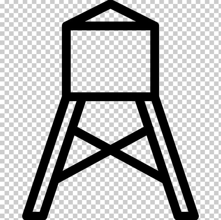 Water Tower Computer Icons PNG, Clipart, Angle, Area, Black, Black And White, Building Free PNG Download