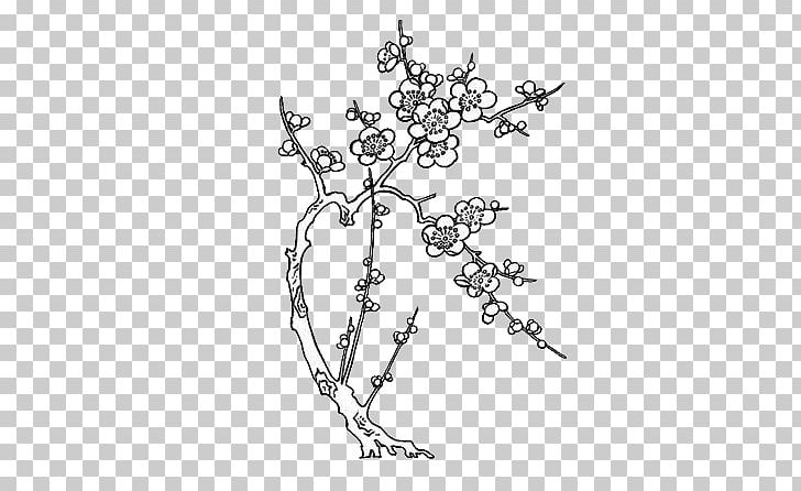 Paper Drawing Line Art Cherry Blossom PNG, Clipart, Art, Black, Blossom, Body Jewelry, Branch Free PNG Download