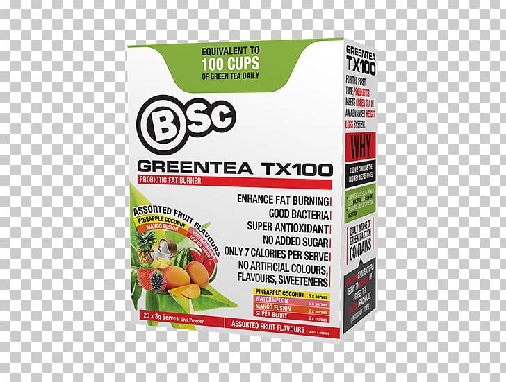 BSc Body Science Green Tea TX100 Thermogenics Health PNG, Clipart, Calorie, Food, Fruit, Green Tea, Health Free PNG Download