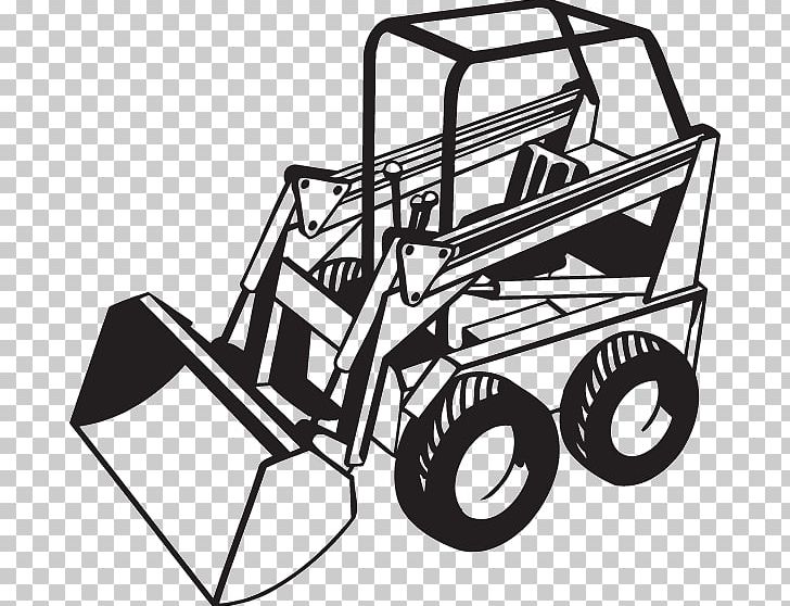 Heavy Machinery Bobcat Company Caterpillar Inc. Loader PNG, Clipart, Angle, Automotive Design, Automotive Exterior, Backhoe, Black And White Free PNG Download