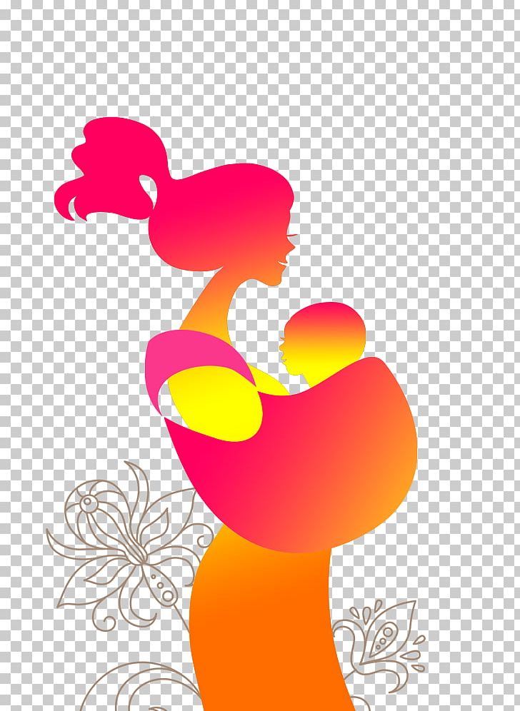 Silhouette Mother Child PNG, Clipart, Animals, Arm, Beak, Bird, Chicken Free PNG Download