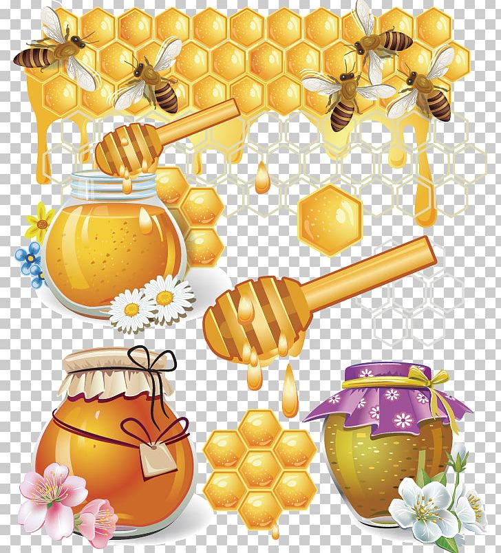 Honey Bee Honeycomb PNG, Clipart, Bee, Beehive, Bees Vector, Crea, Creative Artwork Free PNG Download