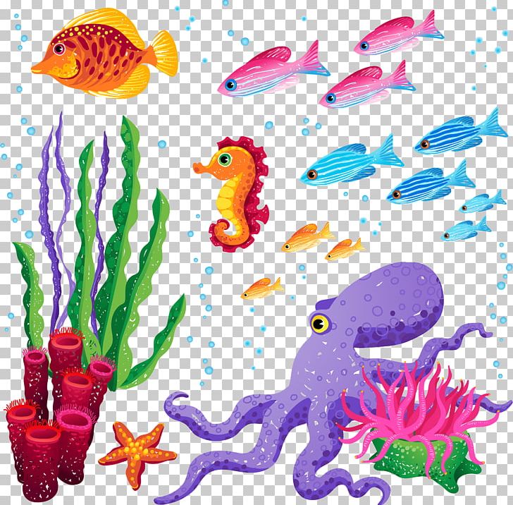 Sea Fish PNG, Clipart, Aquarium Decor, Art, Artwork, Cephalopod, Child Art Free PNG Download