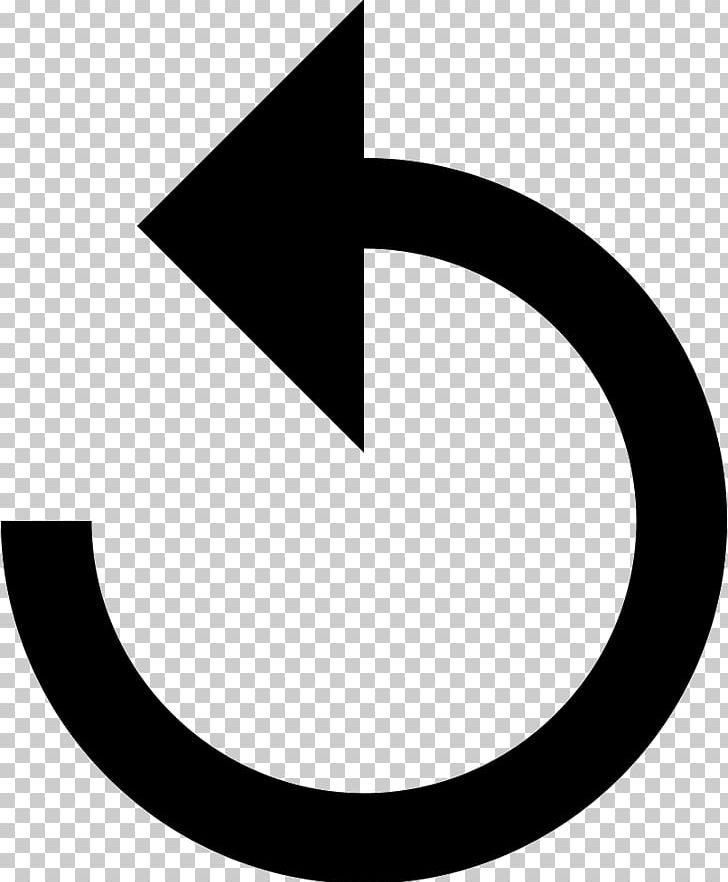 Arrow Undo Computer Icons Encapsulated PostScript PNG, Clipart, Angle, Arrow, Arrow Keys, Black And White, Button Free PNG Download