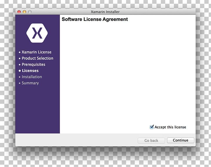MacOS Screenshot Xamarin OS X Yosemite PNG, Clipart, Brand, Computer Font, Installation, Macos, Media Free PNG Download