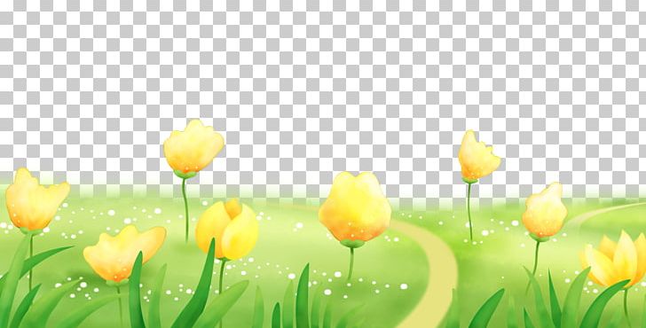 Tulip Plant Cartoon PNG, Clipart, Artificial Grass, Cartoon Flowers, Cartoon Meadow, Cartoon Plants, Cartoon Tulips Free PNG Download